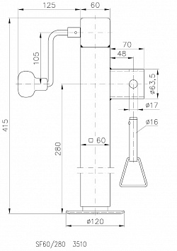 400 60. Опорная стойка Winterhoff SF 60-400. Стойка опорная sf60-400 w3530 1863472. Опорная стойка Winterhoff SF 60-280 чертежи. Опорная стойка Winterhoff SF 60-19-280 чертеж.